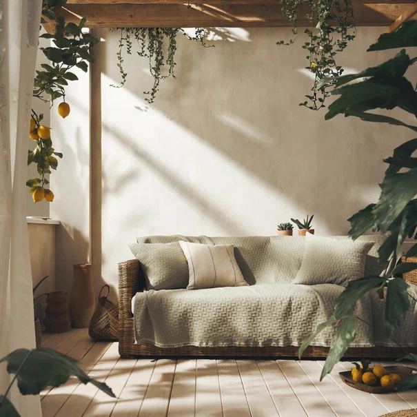 Ριχτάρι Καναπέ Διθέσιου (180x250) Gofis Home Eliena Smoke Green 402/07
