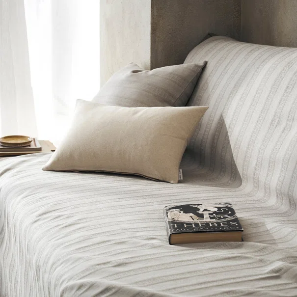 Ριχτάρι Καναπέ Τριθέσιου (180x310) Gofis Home Laurel Rock Grey 731/14