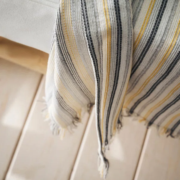 Ριχτάρι Καναπέ Διθέσιου (180x250) Gofis Home Clover Grey/Yellow 334/01