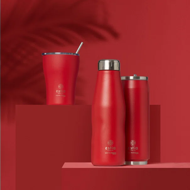 Μπουκάλι Θερμός 500ml Estia Save The Aegean Scarlet Red 01-8543