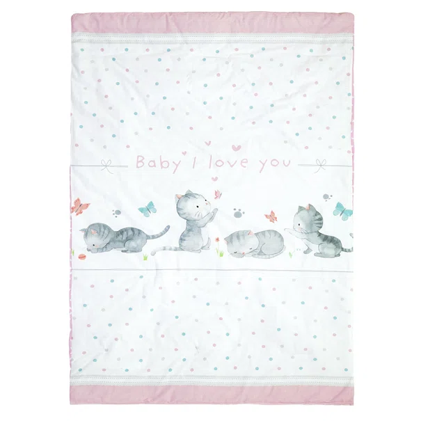 Κουβερλί Κούνιας (100x140) 2 Όψεων Nima Baby Love