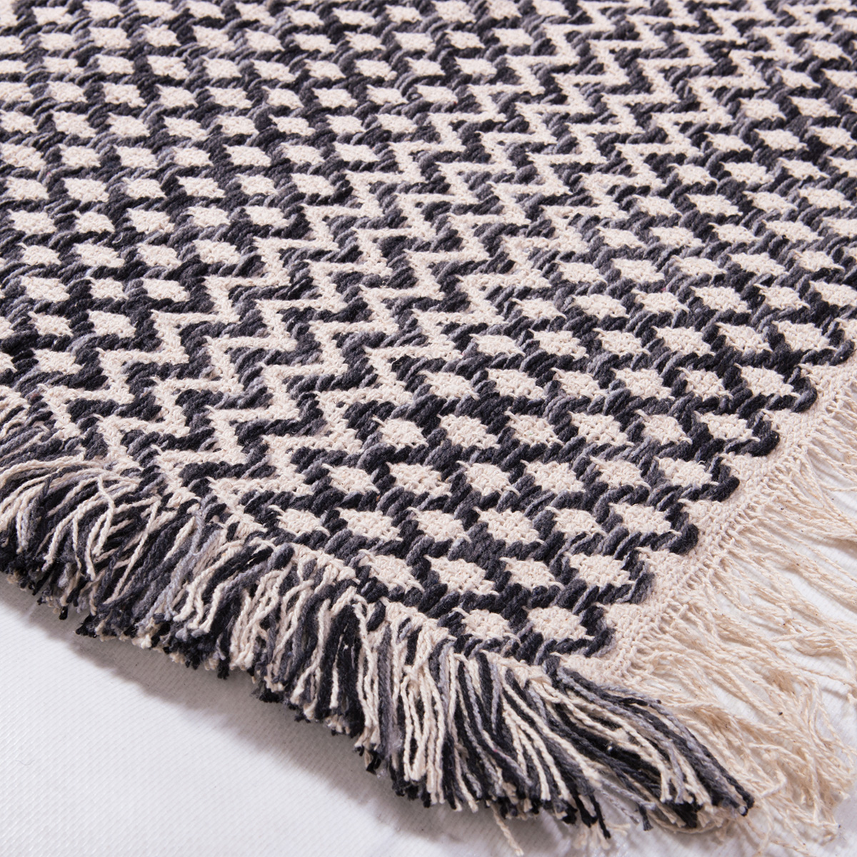 Χαλί Διαδρόμου (65X130) Nef-Nef Homeware Athena Black Φοιτητικό Σπίτι Χαλιά Spitishop