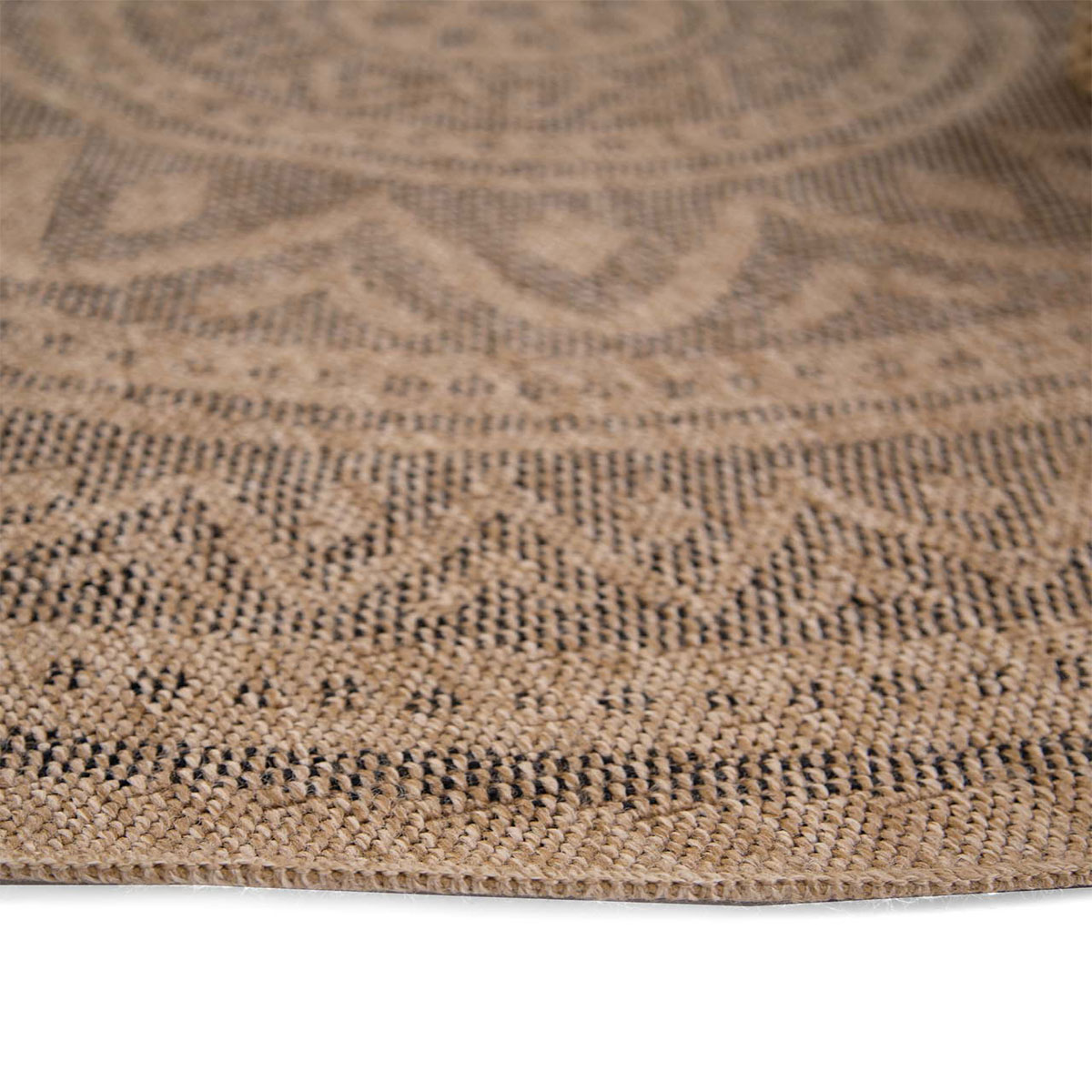 Στρογγυλό Χαλί Καλοκαιρινό (Φ200) Royal Carpet Avanos 8871 Black