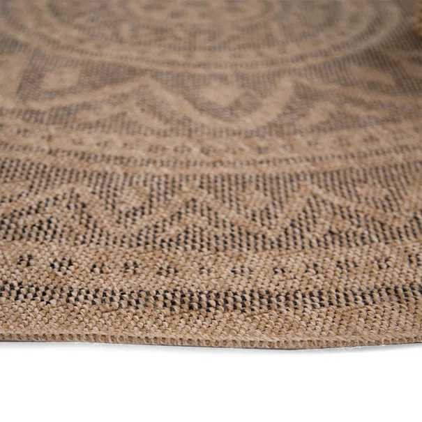 Στρογγυλό Χαλί Καλοκαιρινό (Φ200) Royal Carpet Avanos 8871 Black