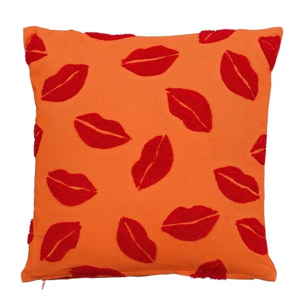 Διακοσμητικό Μαξιλάρι (45x45) Edelman Lips Orange 1130931