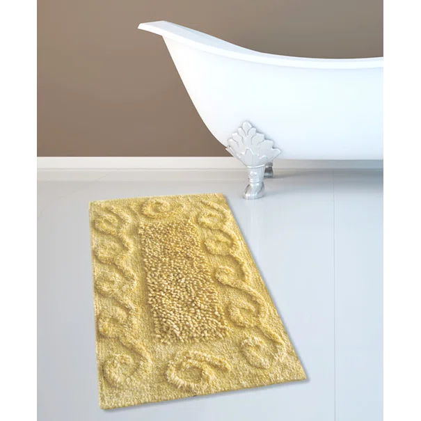 Πατάκι Μπάνιου 45x70 San Lorentzo BM-82 Spiral Loop Lemon