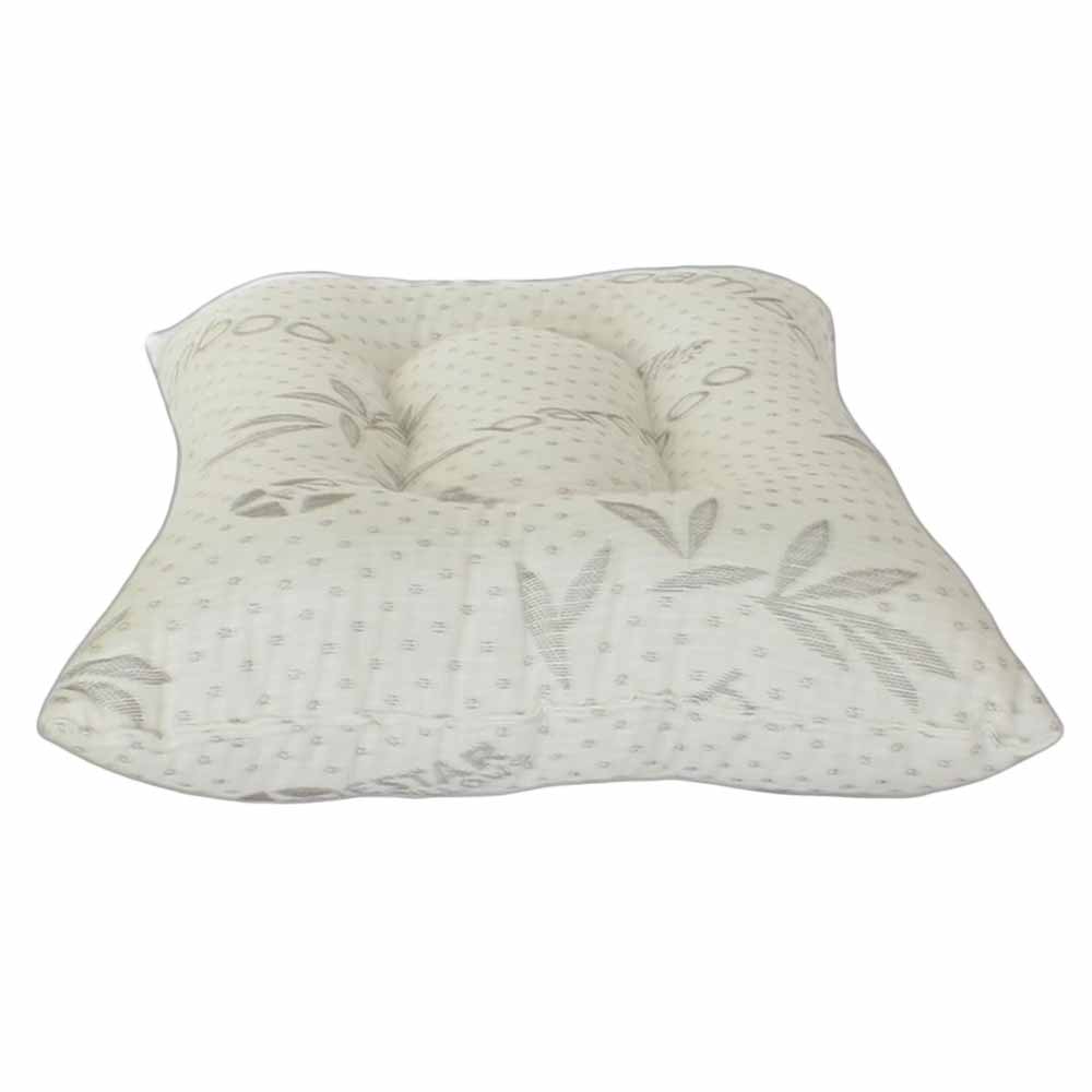 Μαξιλάρι Ύπνου Ανατομικό Μέτριο (50X70) Idilka Bamboo 12728 Hollowfiber Λευκά Είδη Κρεβατοκάμαρας Μαξιλάρια Ανατομικά Spitishop