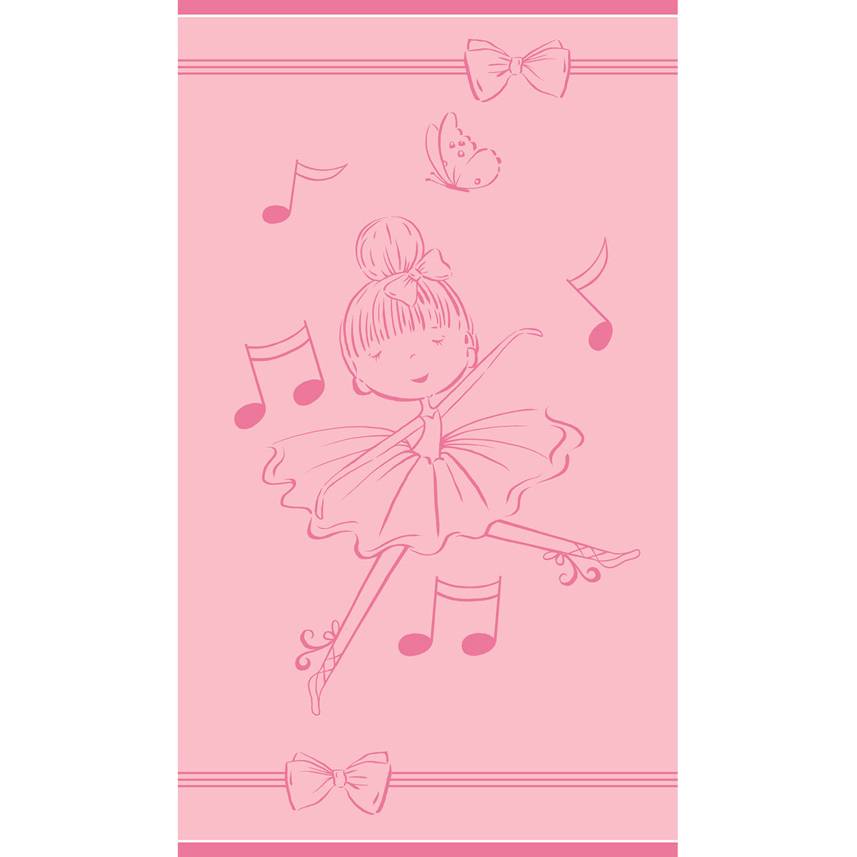 Παιδική Πετσέτα Θαλάσσης (70x120) Melinen Dancing Pink