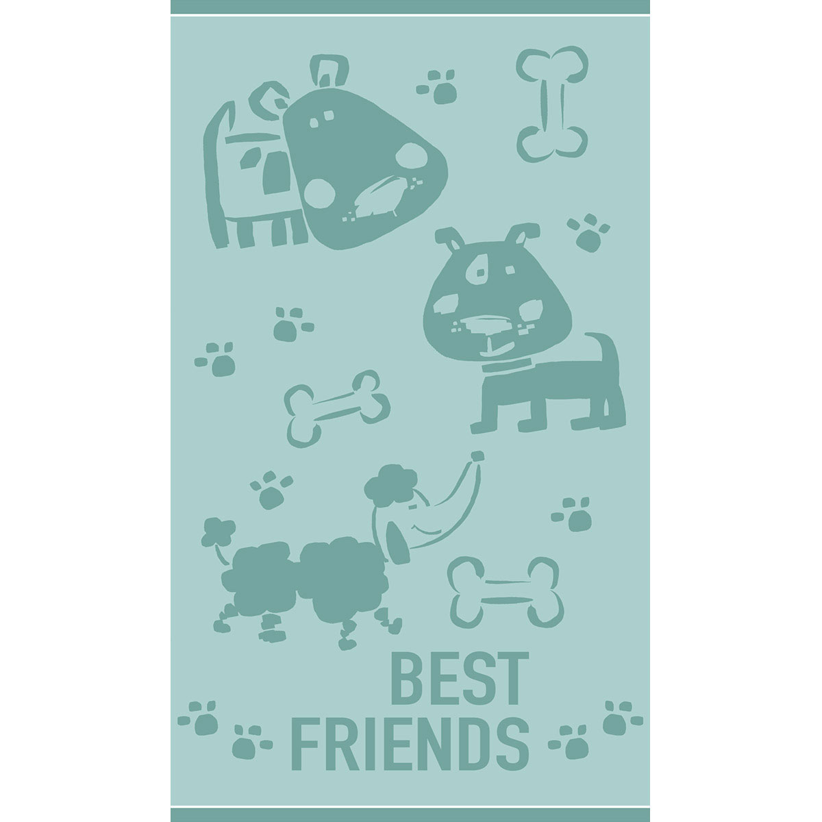 Παιδική Πετσέτα Θαλάσσης (70x120) Melinen Puppy Lover Aqua