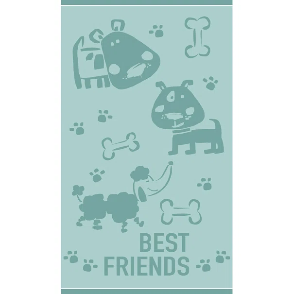Παιδική Πετσέτα Θαλάσσης (70x120) Melinen Puppy Lover Aqua