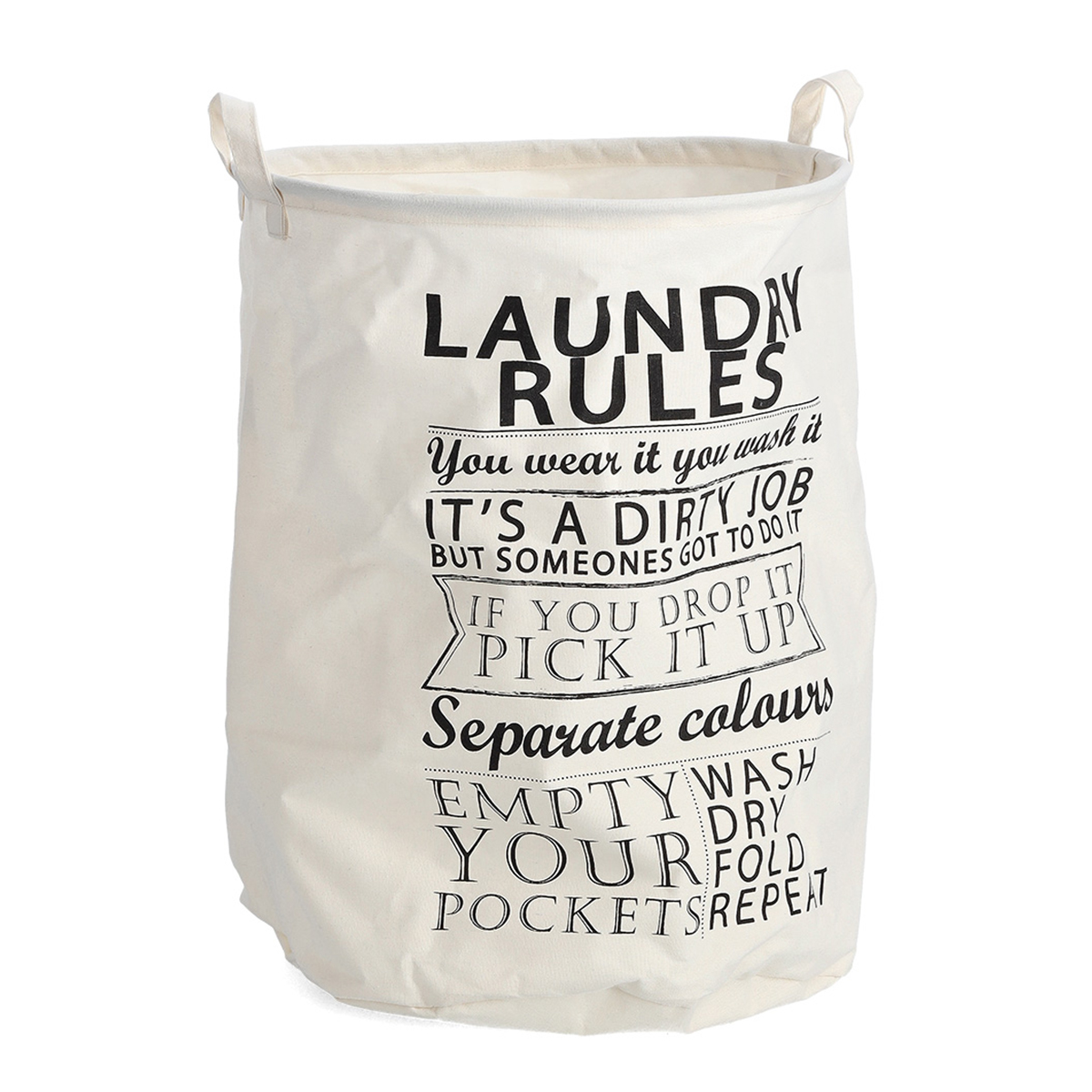 Καλάθι Απλύτων (Φ38X48) Z-L Laundry Rules 14260 Όσα Αγαπήσατε Περισσότερο Μόλις Ξαναήρθαν - Είναι Πάλι Εδώ τα Είδη Μπάνιου Που Spitishop