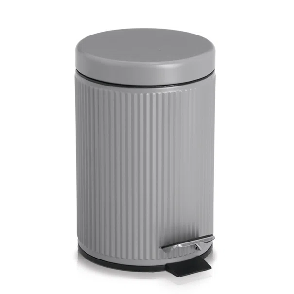 Κάδος Απορριμμάτων Μπάνιου (Φ17x26) Z-L 3lt Grey 18965