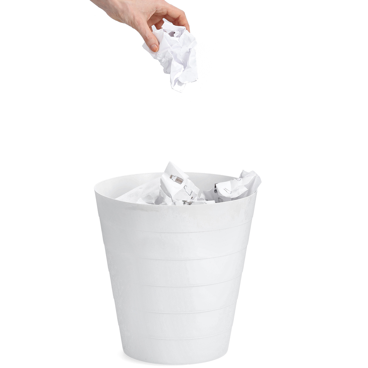 Καλάθι Απορριμμάτων (Φ29x30) Z-L 13.5lt White 18107