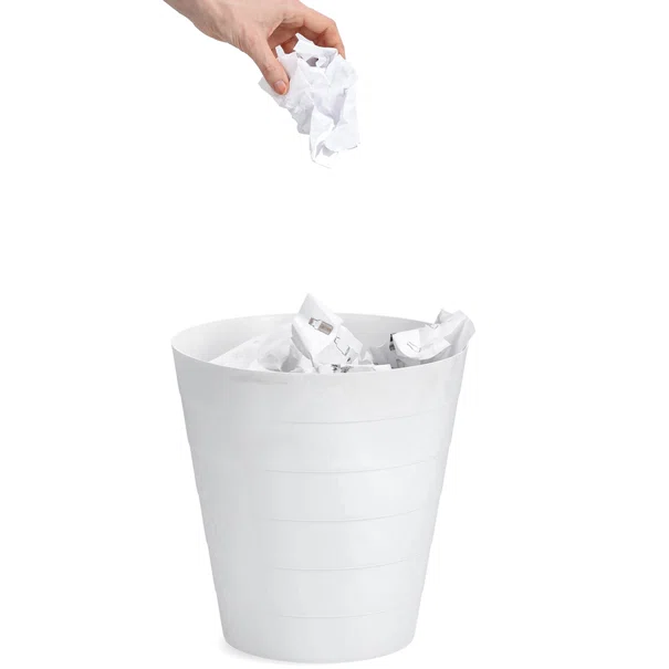 Καλάθι Απορριμμάτων (Φ29x30) Z-L 13.5lt White 18107