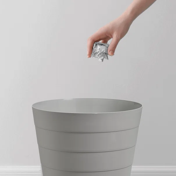 Καλάθι Απορριμμάτων (Φ29x30) Z-L 13.5lt Grey 18108