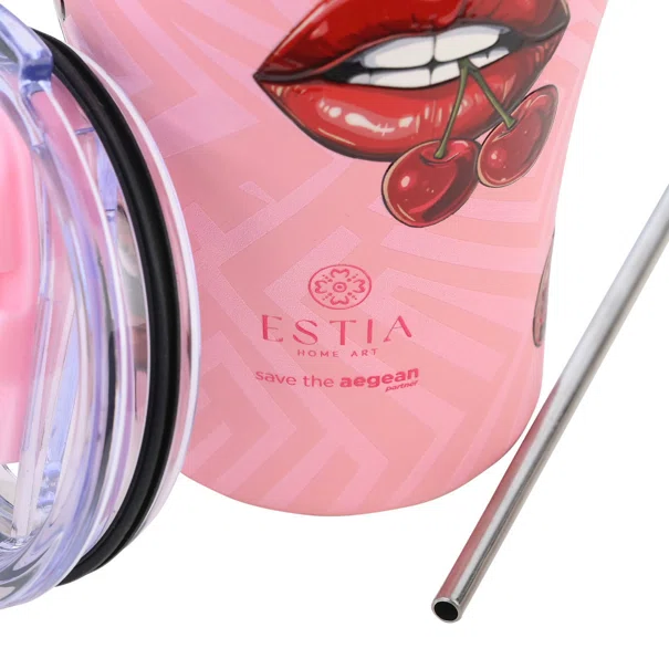 Ποτήρι Θερμός 350ml Estia Save The Aegean Blush Pop 01-31800