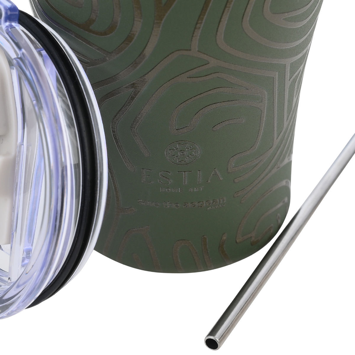 Ποτήρι Θερμός 350ml Estia Save The Aegean Olive Flow 01-31725