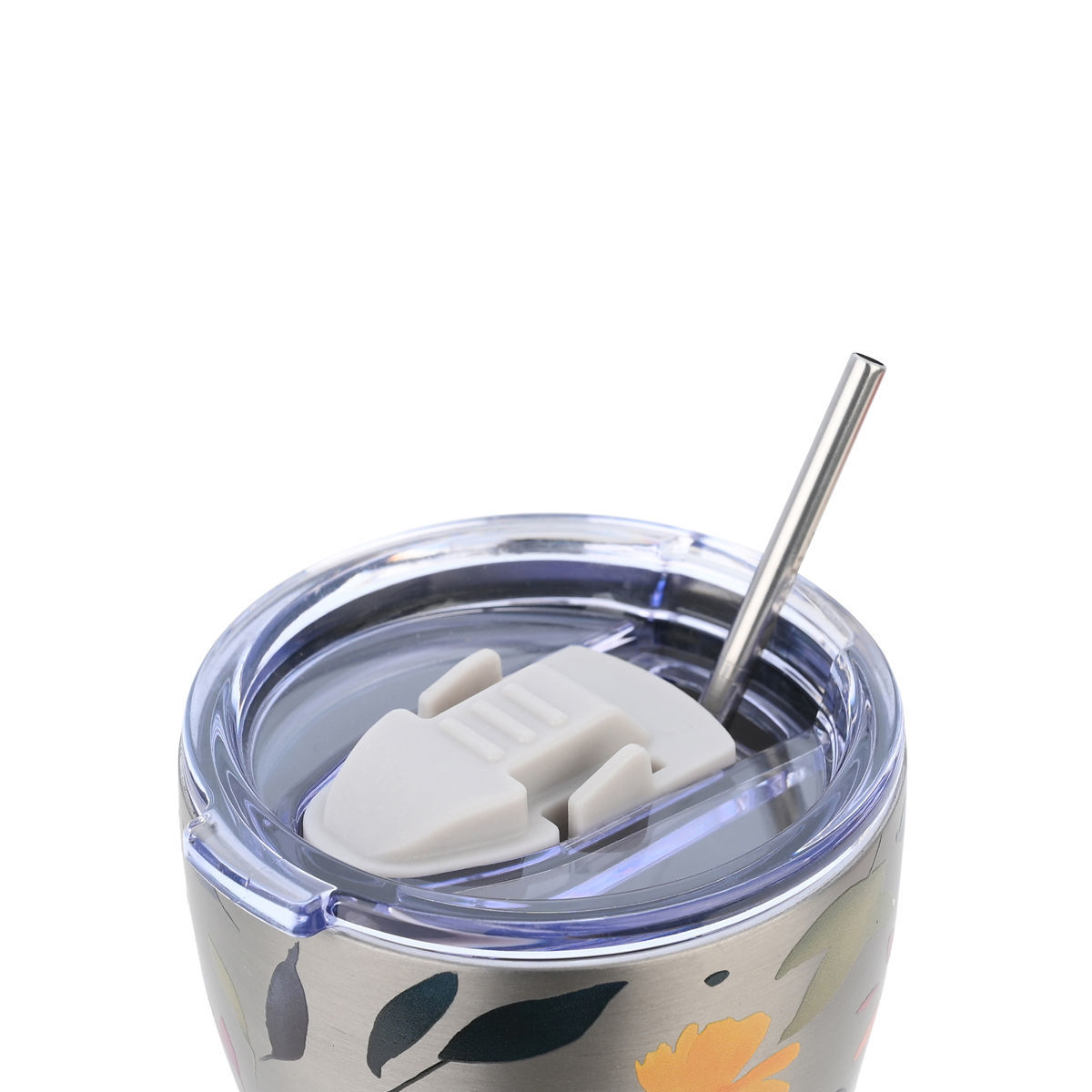 Ποτήρι Θερμός 350Ml Estia Save The Aegean Silver Botanic 01-31787 Οργάνωση & Αποθήκευση Ποτήρια Spitishop
