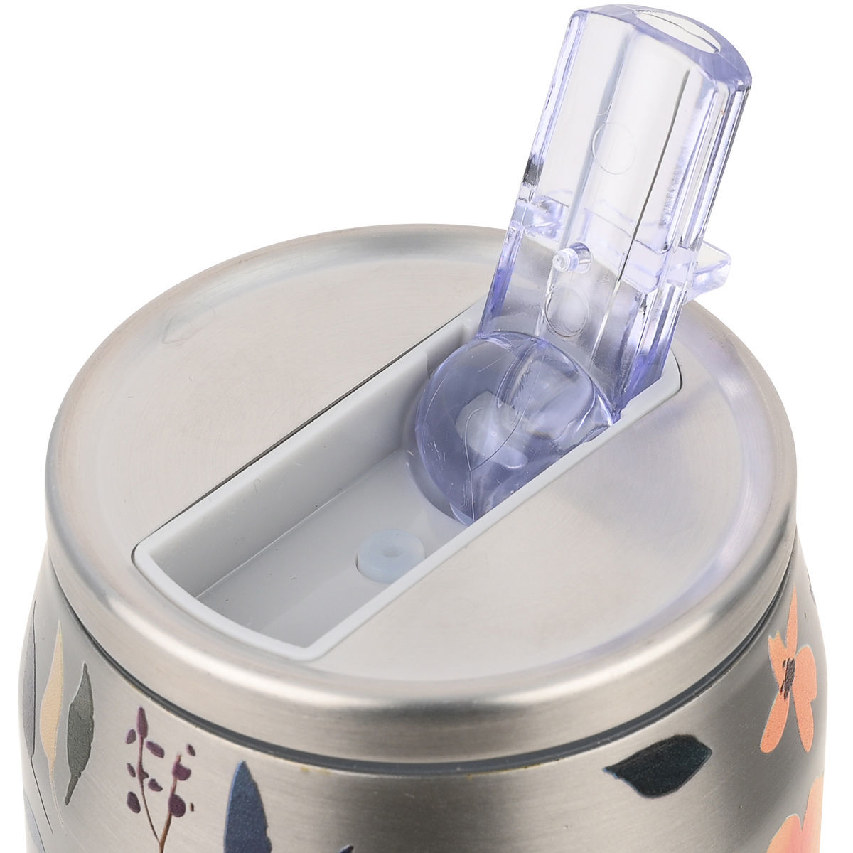 Ποτήρι Θερμός 500Ml Estia Save The Aegean Silver Botanic 01-31299 Οργάνωση & Αποθήκευση Ποτήρια Spitishop