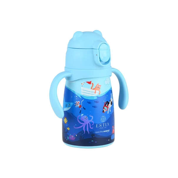 Παγούρι - Θερμός 300ml Με Καλαμάκι Estia Save The Aegean Ocean Play 01-33170