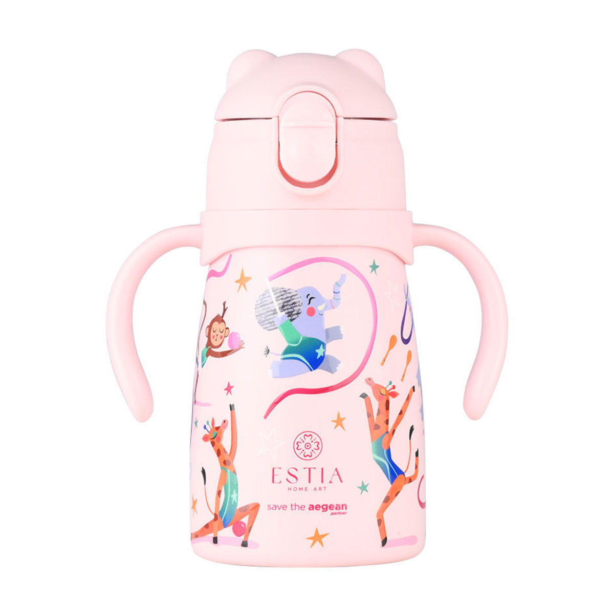 Παγούρι - Θερμός 300ml Με Καλαμάκι Estia Save The Aegean Wild Stunts 01-33194