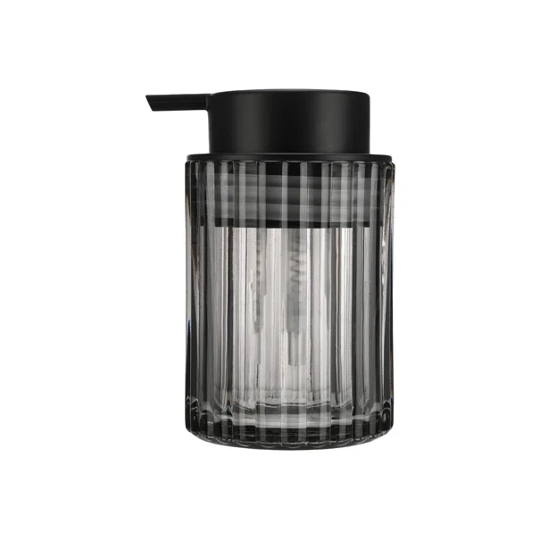 Dispenser Μπάνιου 300ml (Φ7.8x12.5) Estia Alivio Μαύρο 02-28817