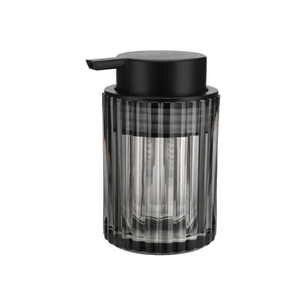 Dispenser Μπάνιου 300ml (Φ7.8x12.5) Estia Alivio Μαύρο 02-28817