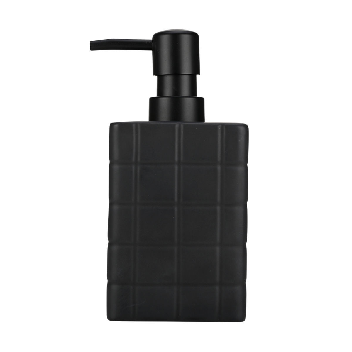 Dispenser Μπάνιου 450ml (7.5x7.5x15) Estia Tiles Μαύρο 02-27698