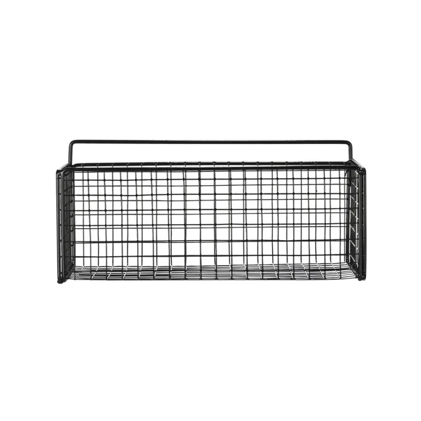 Κρεμαστό Καλάθι Αποθήκευσης (36x15x13) Estia Cage Μαύρο 02-28251
