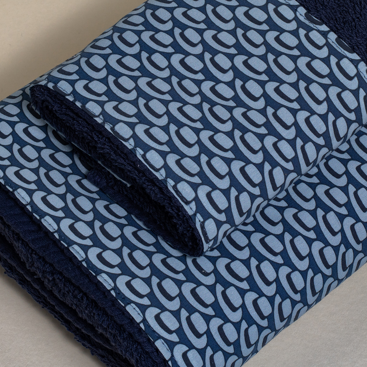 Πετσέτα Προσώπου (50x100) White Fabric Hats Blue 600gsm