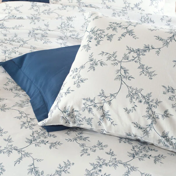 Κουβερλί Υπέρδιπλo (Σετ 220x240) Rythmos Symbol Odet Blue