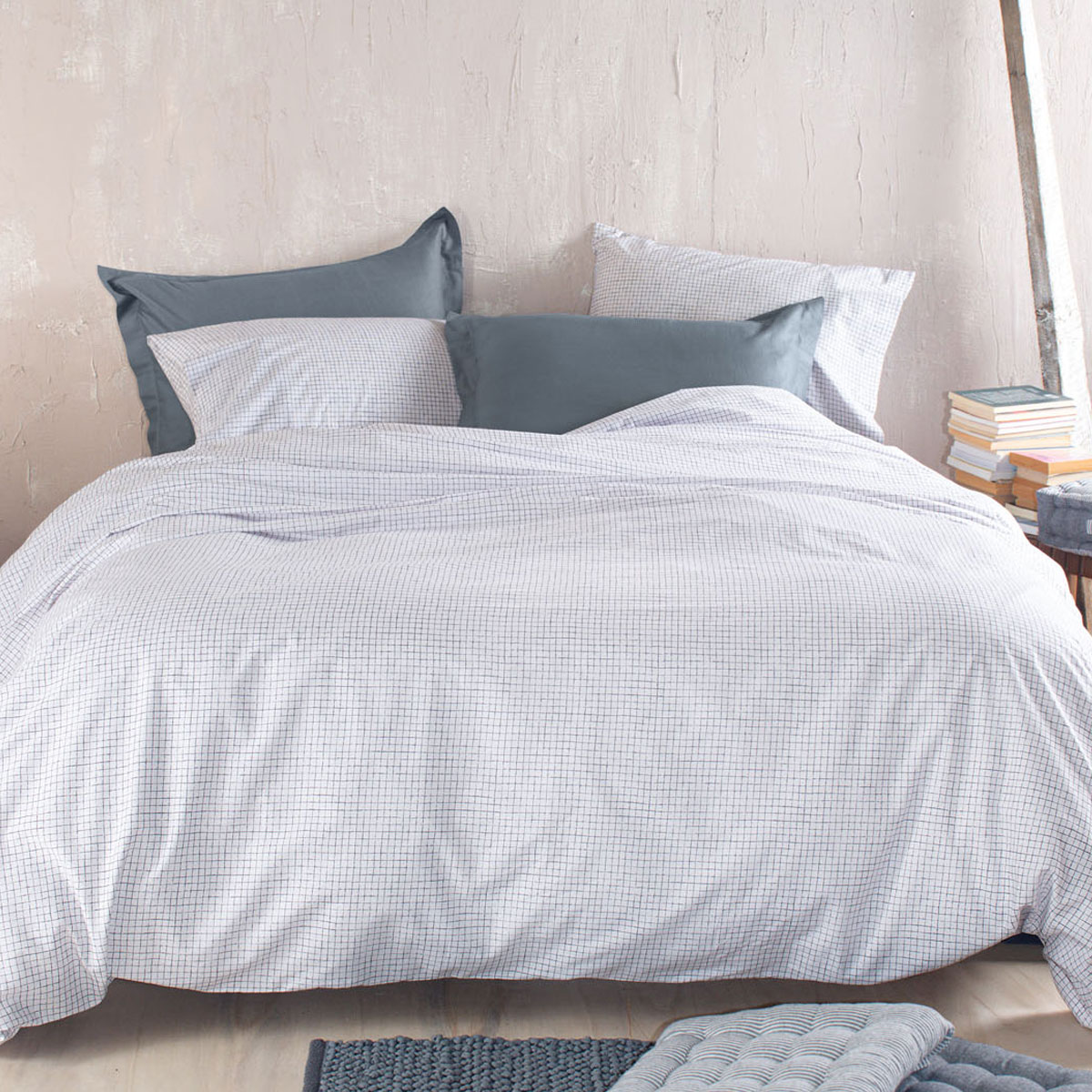 Κουβερλί Μονό (Σετ 160x240) Rythmos Diva Pacify White