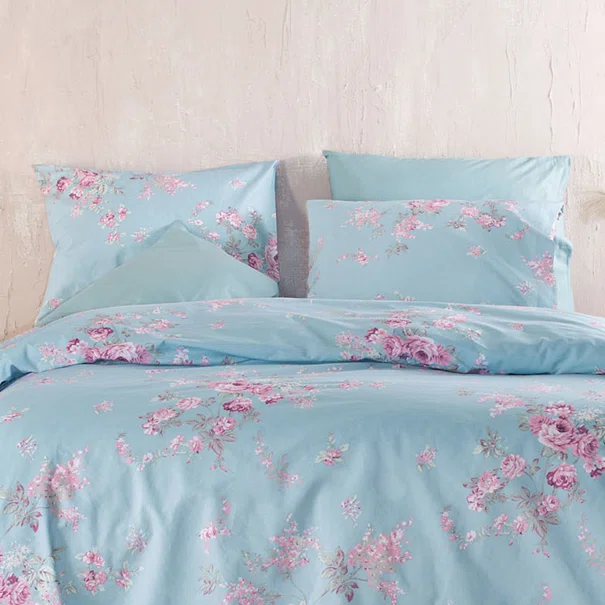 Ζεύγος Μαξιλαροθήκες (50x70) Rythmos Nova Springtime Blue
