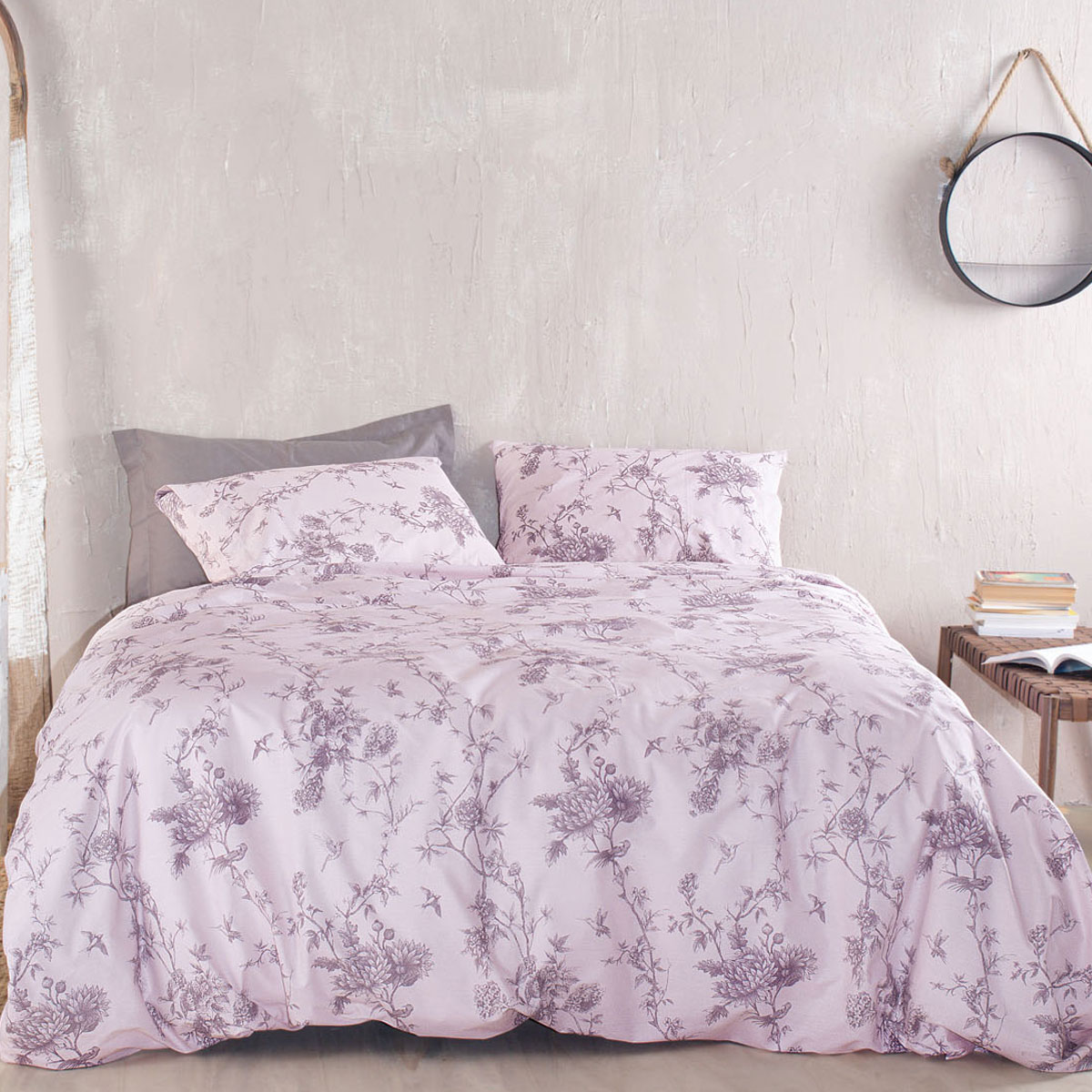 Παπλωματοθήκη Μονή (Σετ 160x250) Rythmos Next Aurora Purple