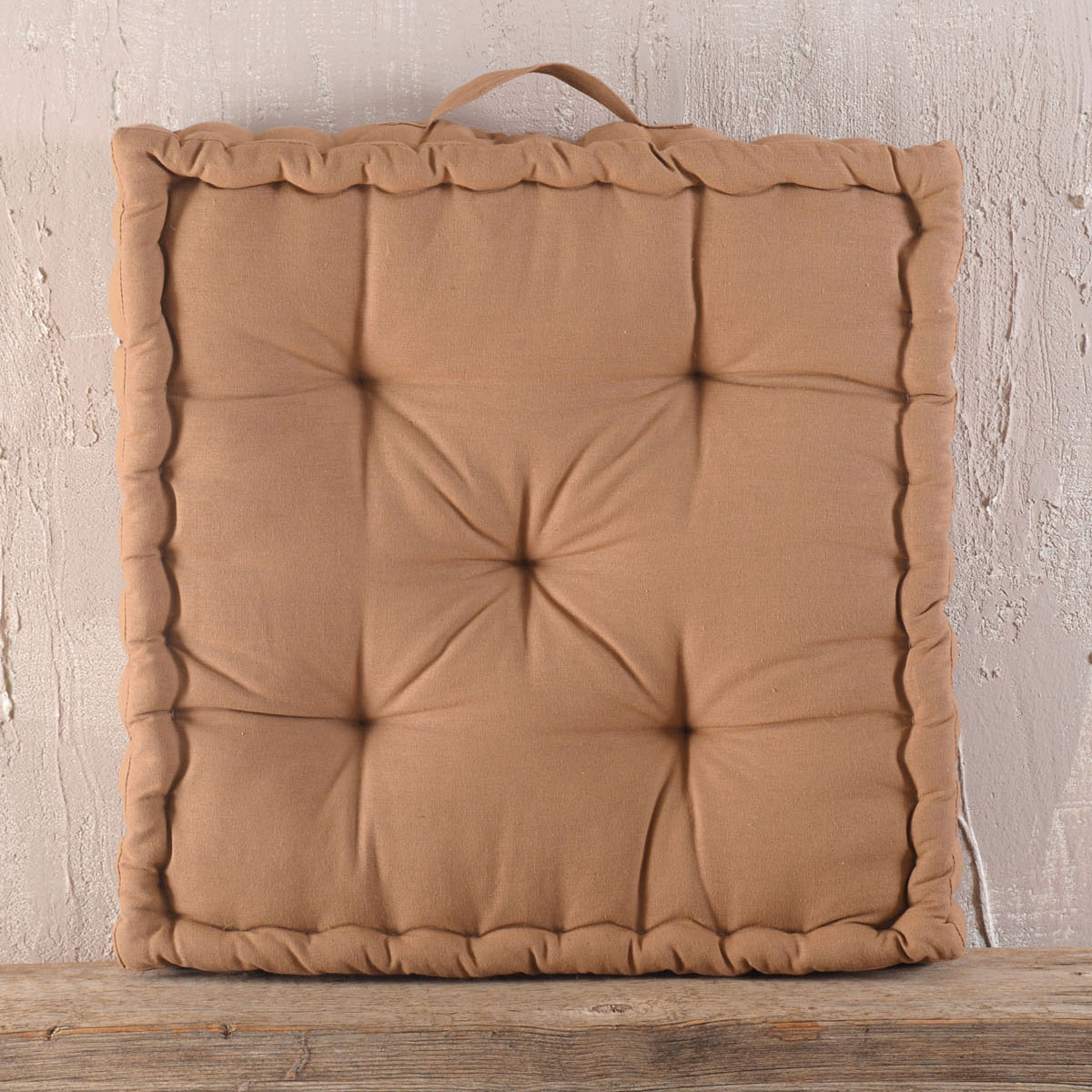 Μαξιλάρα Δαπέδου (48x48x10) Rythmos Kathy Terracotta