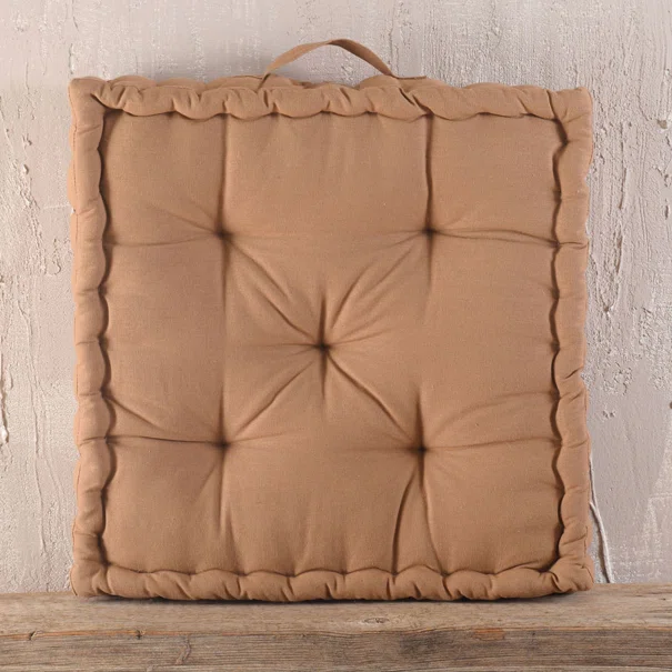 Μαξιλάρα Δαπέδου (48x48x10) Rythmos Kathy Terracotta