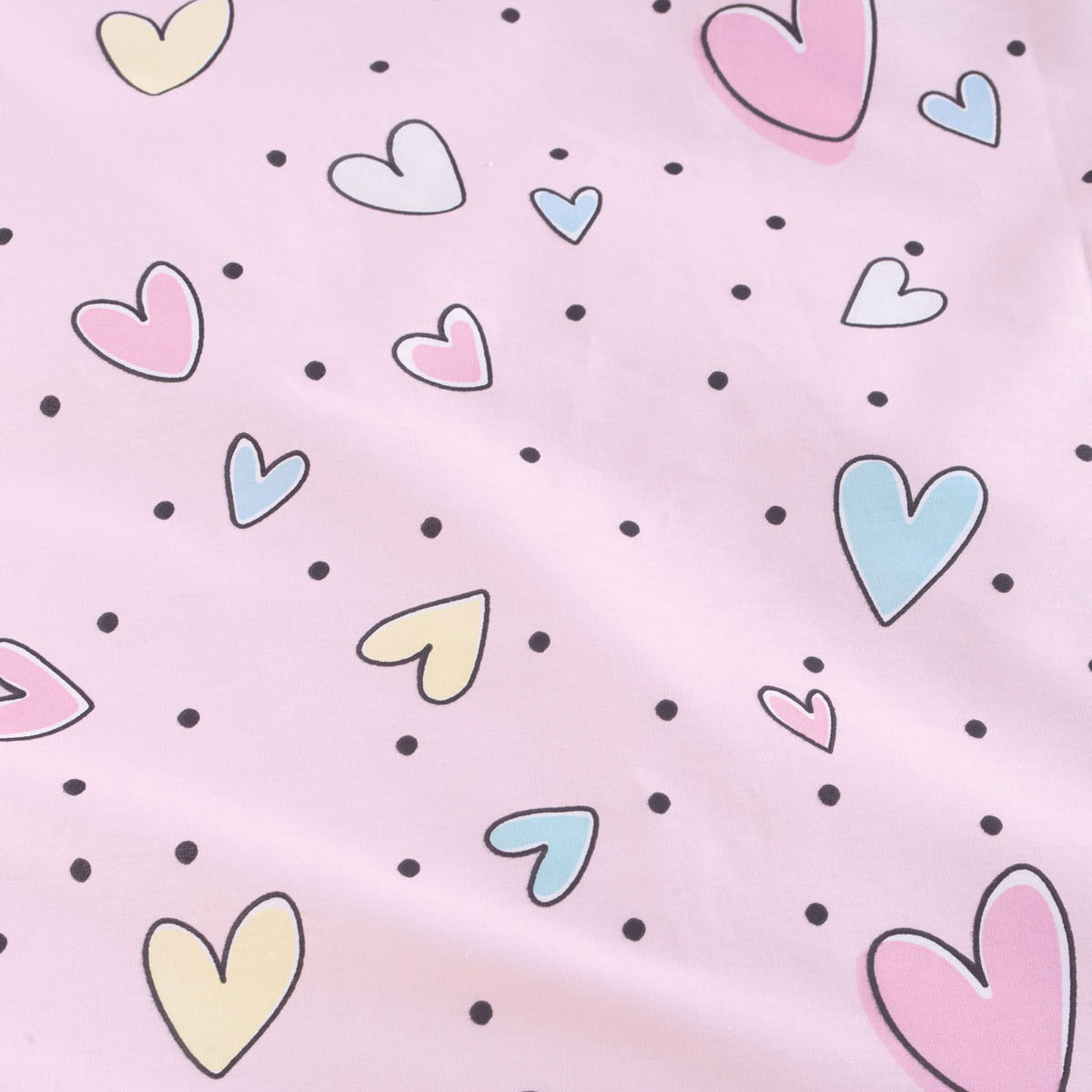 Πάπλωμα Μονό (Σετ 160X240) Rythmos Symbol Pop Hearts Παιδικά Λευκά Είδη 'Υπνου Παπλώματα για Κορίτσια Spitishop