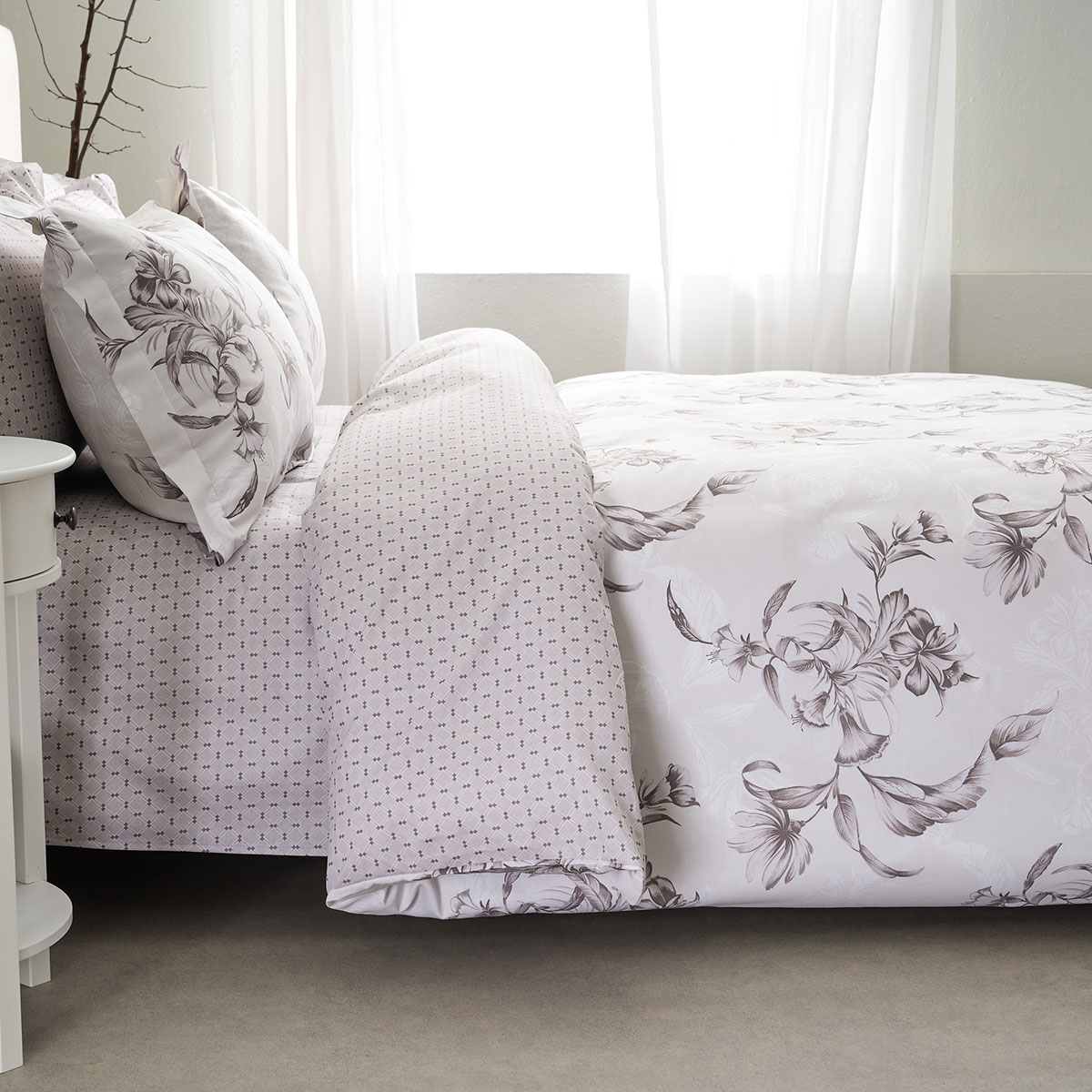 Σεντόνια Υπέρδιπλα (Σετ) Vesta Elegant Victoria 1 Λευκά Είδη Κρεβατοκάμαρας Σετ Spitishop