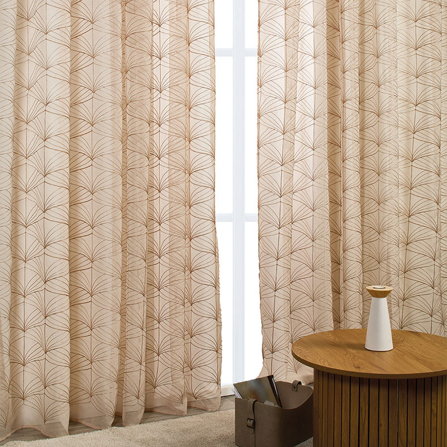 Κουρτίνα (270x280) Με Τρέσα Whitegg K0185-3 Beige