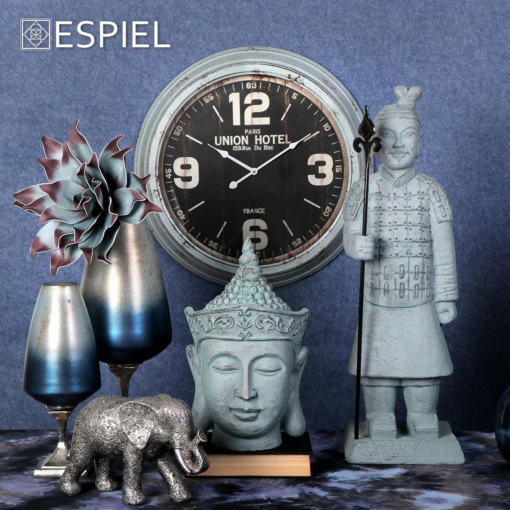 Ρολόι Τοίχου (Φ58) Espiel Log525 Διακόσμηση Ρολόγια & Επιτραπέζια Μεγάλα Vintage Spitishop