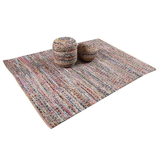 Χαλί Καλοκαιρινό (120x170) Pol Rugs & Mats Jute Chindi