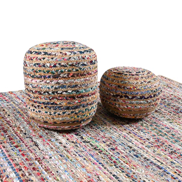 Χαλί Καλοκαιρινό (120x170) Pol Rugs & Mats Jute Chindi