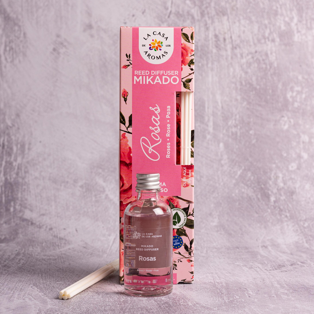 Αρωματικό Χώρου 50ml Με Στικς La Casa De Los Aromas 034344 Τριαντάφυλλο