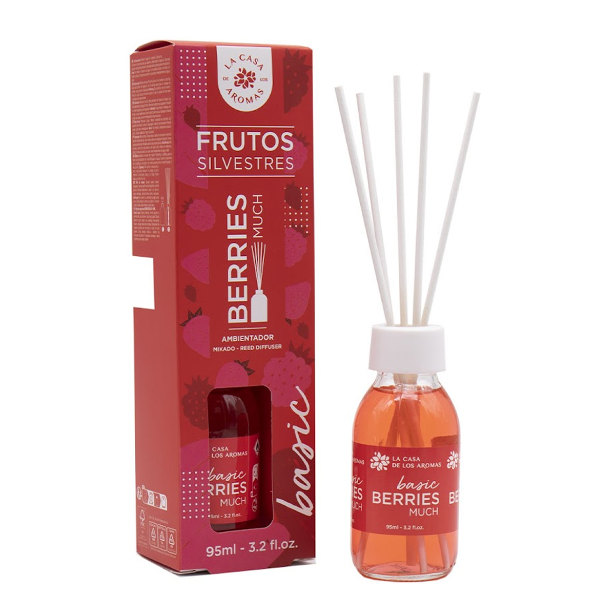 Αρωματικό Χώρου 95ml Με Στικς La Casa De Los Aromas 050344 Berries Much