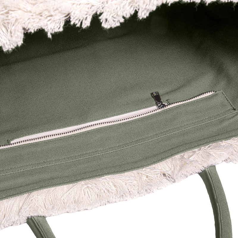 Τσάντα Θαλάσσης (40X20X35) Feel Touch Caribbean Ammos Khaki Τσάντες Μεγάλες Spitishop