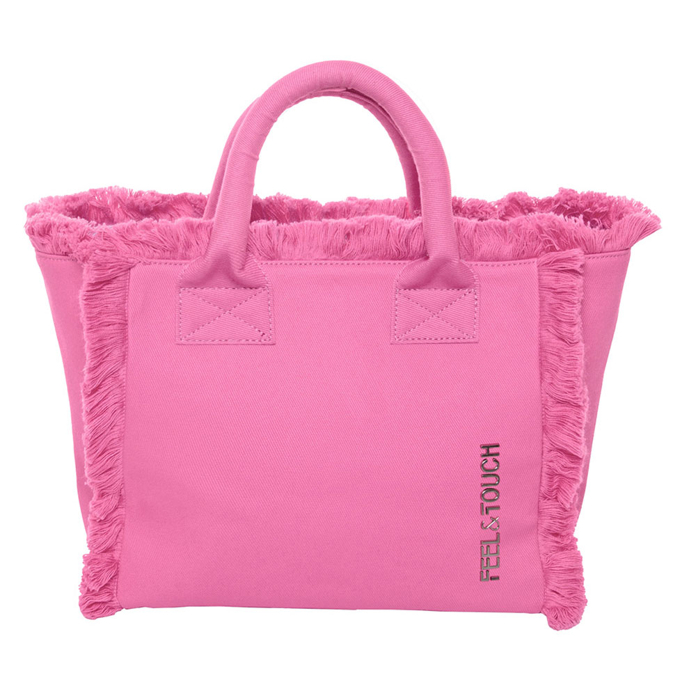 Τσάντα Θαλάσσης (26x16x24) Feel & Touch Caribbean Pink