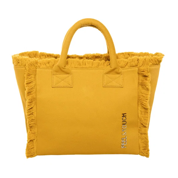 Τσάντα Θαλάσσης (26x16x24) Feel & Touch Caribbean Mustard