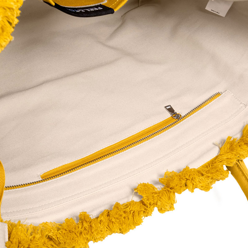 Τσάντα Θαλάσσης (26X16X24) Feel Touch Caribbean Mustard Τσάντες Υφασμάτινες Spitishop