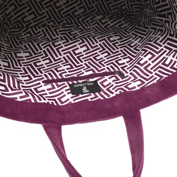Τσάντα Θαλάσσης (68x40x40) Feel & Touch Icon Aubergine
