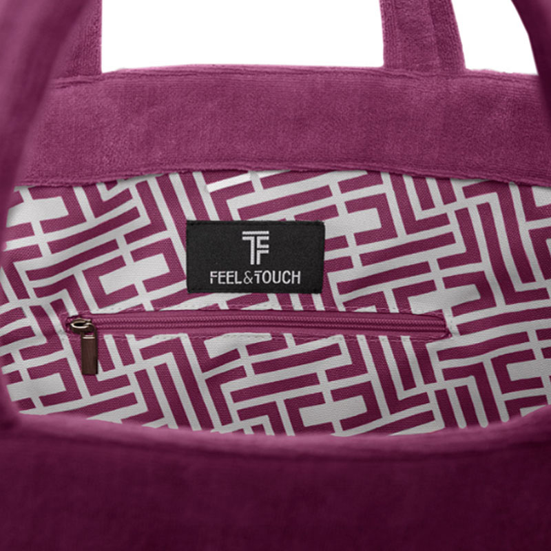 Τσάντα Θαλάσσης (68X40X40) Feel Touch Icon Aubergine Τσάντες Μεγάλες Spitishop